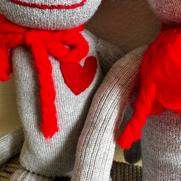 Custom sewn sock monkeys X 2 - Picture 3 of 7
